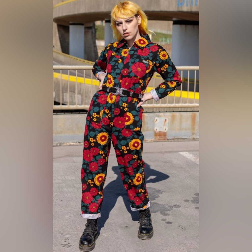 Run & Fly Floral boiler suit